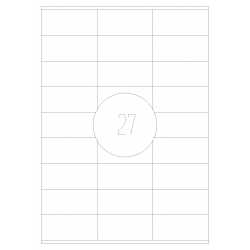 Etykiety samoprzylepne 70x32 100 szt. A4 MAT